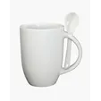 12 oz. Ceramic Mug with Spoon — view 3
