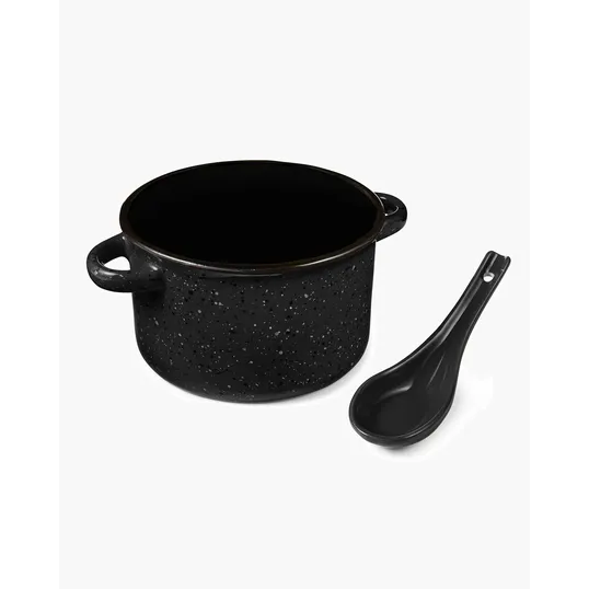 Campfire 20 oz. Ceramic Soup Bowl With Spoon
