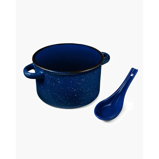 Campfire 20 oz. Ceramic Soup Bowl With Spoon — view 3