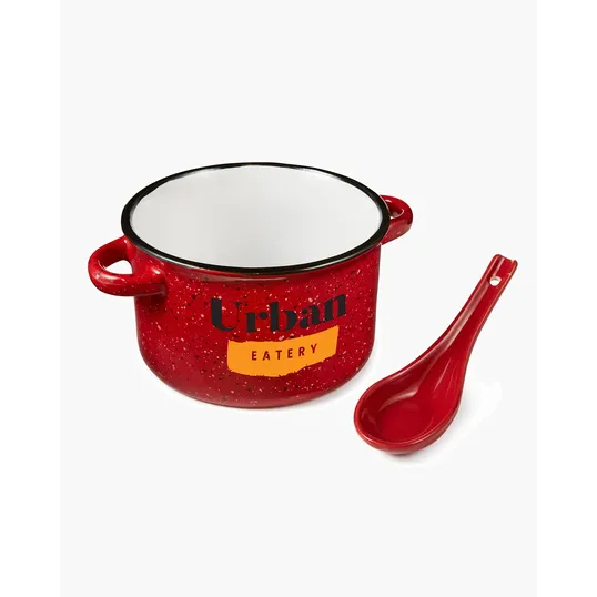 Campfire 20 oz. Ceramic Soup Bowl With Spoon — view 14