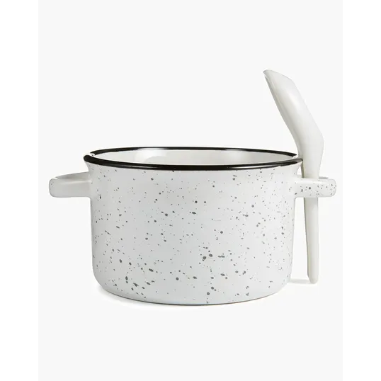 Campfire 20 oz. Ceramic Soup Bowl With Spoon — view 7