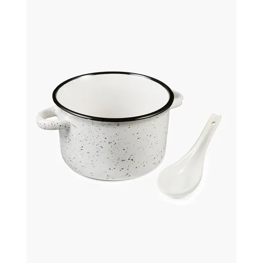Campfire 20 oz. Ceramic Soup Bowl With Spoon — view 8