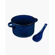 Campfire 20 oz. Ceramic Soup Bowl With Spoon — view 3