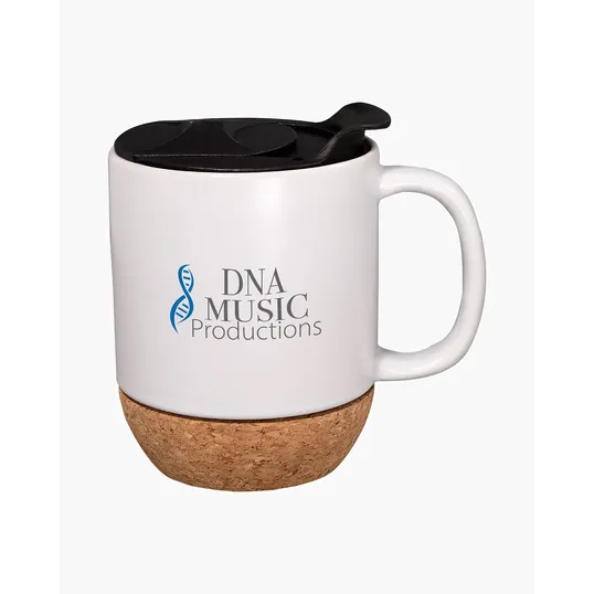 14 oz. Ceramic Mug With Cork Base — view 4