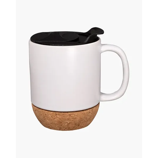 14 oz. Ceramic Mug With Cork Base — view 2