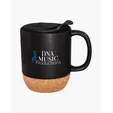 14 oz. Ceramic Mug With Cork Base — view 3