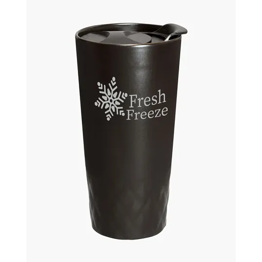 14 oz. Double Wall Ceramic Textured Tumbler — view 3