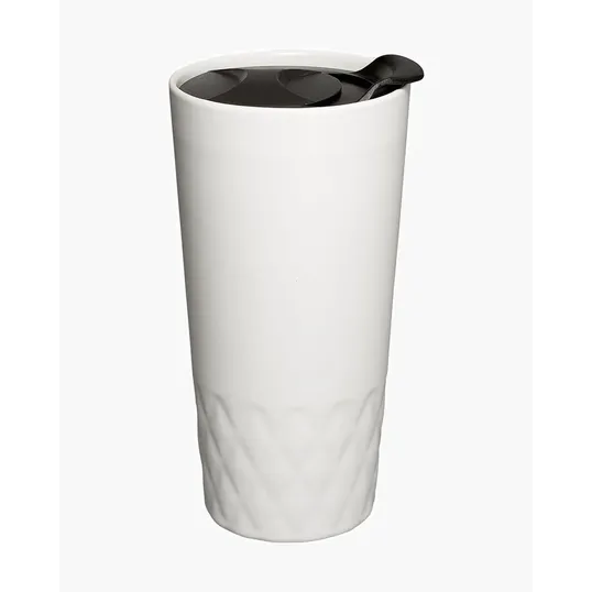 14 oz. Double Wall Ceramic Textured Tumbler — view 2