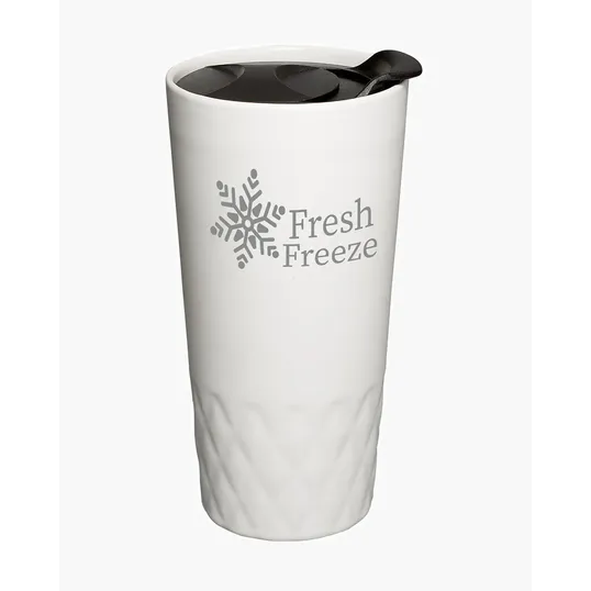 14 oz. Double Wall Ceramic Textured Tumbler — view 4