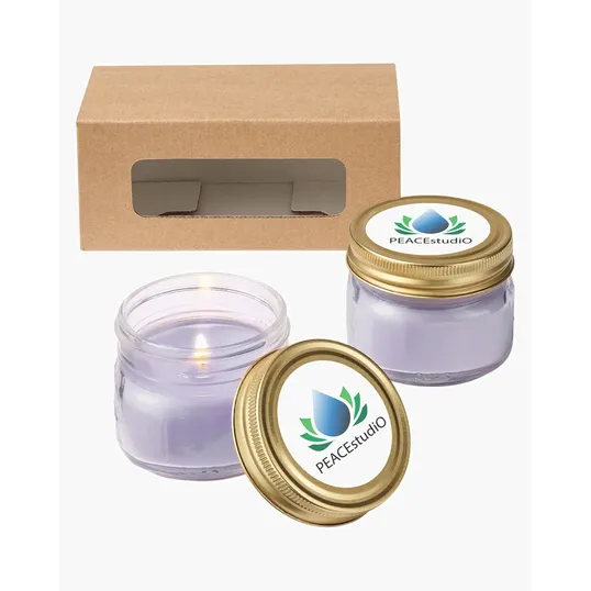 USA Made Glass Jar Candle Set — view 4