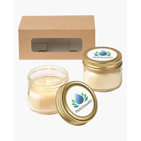 USA Made Glass Jar Candle Set — view 5