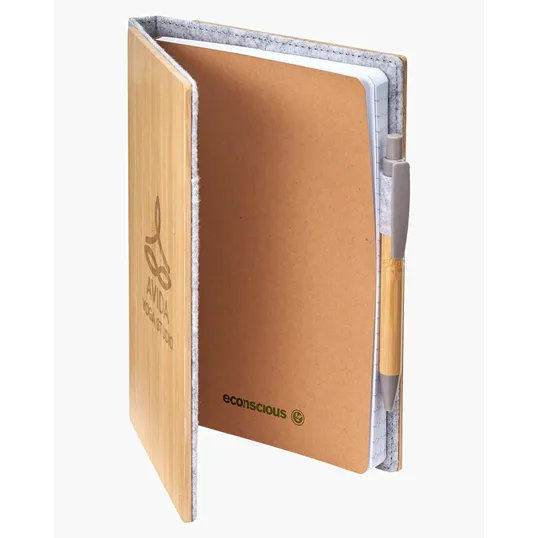 Grove Refillable Bamboo Notebook & Pen — view 3