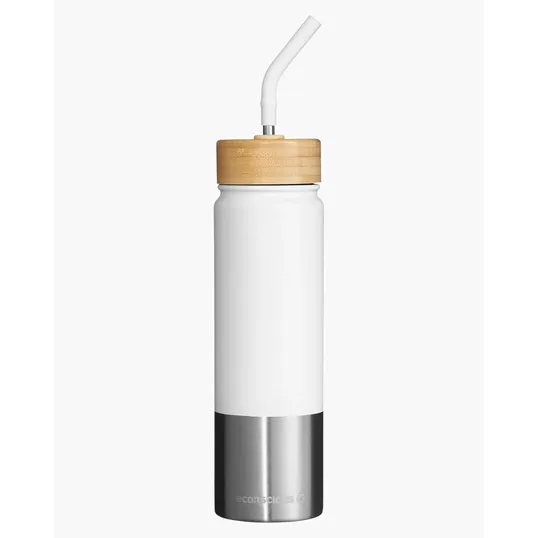 24 oz. Stainless Steel Tumbler With Bamboo Lid — view 5