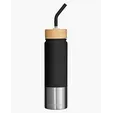 24 oz. Stainless Steel Tumbler With Bamboo Lid