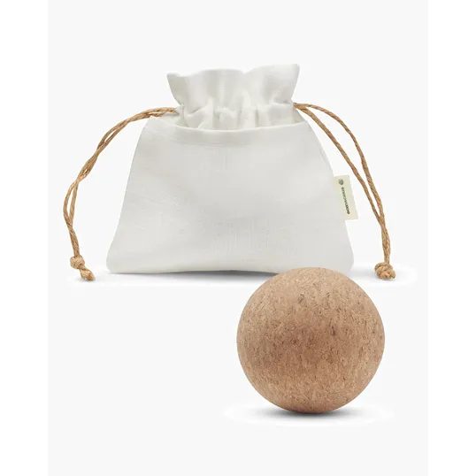 econscious Cork Massage Ball with Linen Pouch