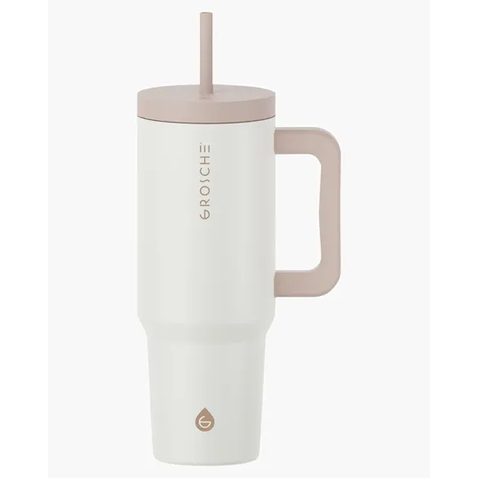 Aspen 40 oz. Vacuum Insulated Stainless Steel Tumbler With Handle — view 2