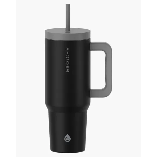 Aspen 40 oz. Vacuum Insulated Stainless Steel Tumbler With Handle — view 3