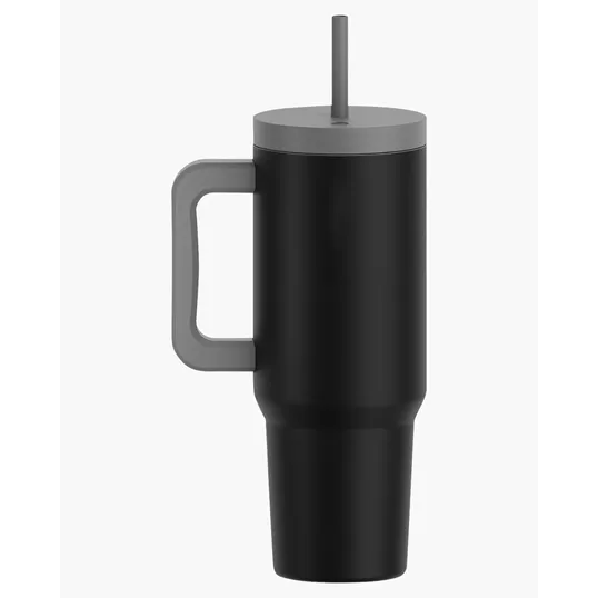 Aspen 40 oz. Vacuum Insulated Stainless Steel Tumbler With Handle — view 4