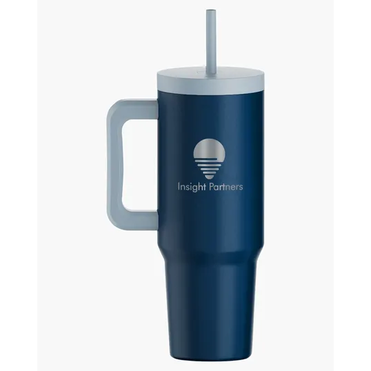 Aspen 40 oz. Vacuum Insulated Stainless Steel Tumbler With Handle — view 13