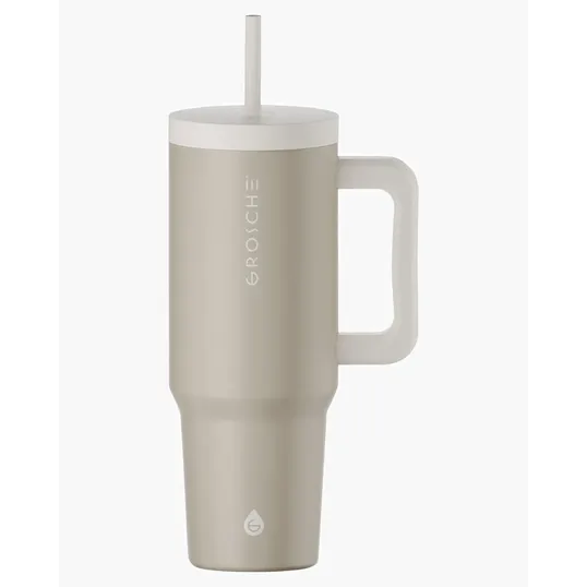 Aspen 40 oz. Vacuum Insulated Stainless Steel Tumbler With Handle — view 7