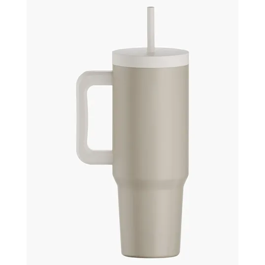 Aspen 40 oz. Vacuum Insulated Stainless Steel Tumbler With Handle — view 8