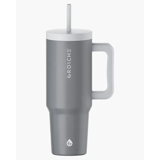 Aspen 40 oz. Vacuum Insulated Stainless Steel Tumbler With Handle — view 9