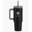 Aspen 40 oz. Vacuum Insulated Stainless Steel Tumbler With Handle — view 12