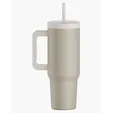 Aspen 40 oz. Vacuum Insulated Stainless Steel Tumbler With Handle — view 8
