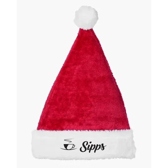 Holiday Christmas Plush Santa Hat — view 3