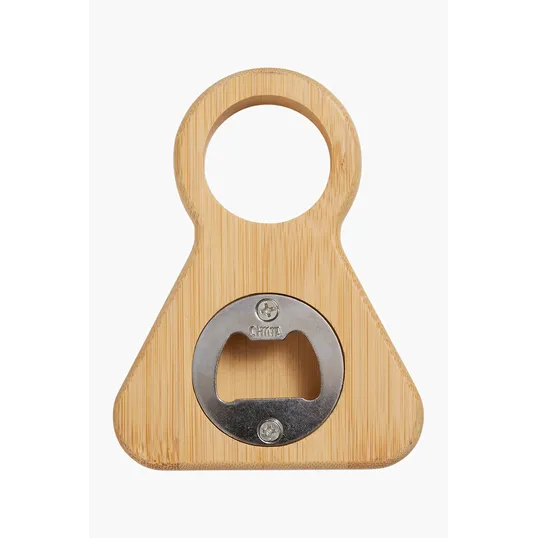 Bamboo Wine Bottle Holder with Bottle Opener — view 2