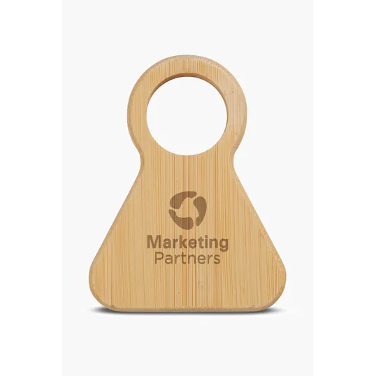Bamboo Wine Bottle Holder with Bottle Opener — view 5