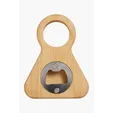 Bamboo Wine Bottle Holder with Bottle Opener — view 2