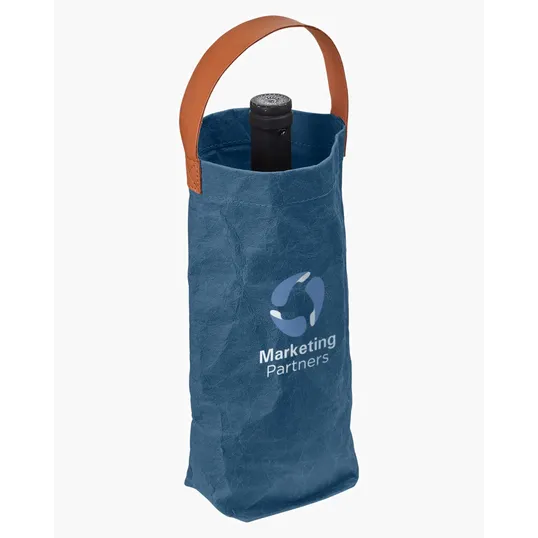 Prime Line Washed Kraft Paper Wine Tote Bag — view 5
