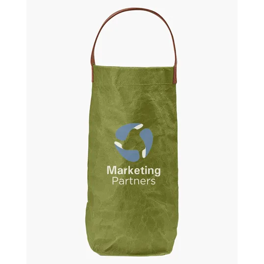 Prime Line Washed Kraft Paper Wine Tote Bag — view 7