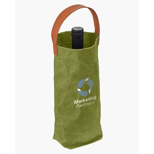 Prime Line Washed Kraft Paper Wine Tote Bag — view 8