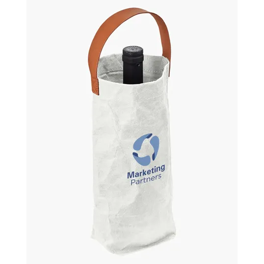 Prime Line Washed Kraft Paper Wine Tote Bag — view 9