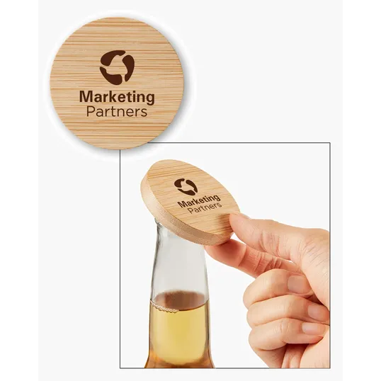 Prime Line Bamboo Bottle Opener with Magnet