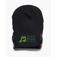 Acrylic Knit Beanie With Wireless Earphones — view 2