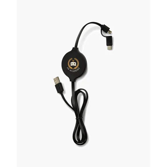 Duo Wireless Charging Pad With Integrated Charging Cable — view 2