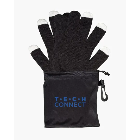 Touchscreen-Friendly Gloves in Pouch