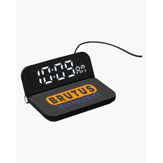 Foldable Alarm Clock & Wireless Charger — view 3