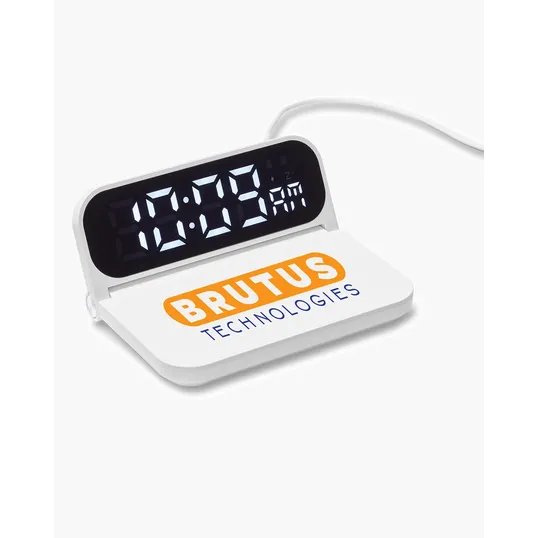 Foldable Alarm Clock & Wireless Charger — view 5