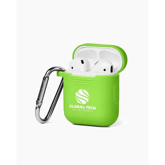 Silicone Earbud Case with Carabiner — view 3
