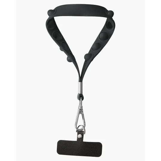 Push Pop Wrist Strap Keychain with Phone Holder