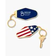 USA Patriotic Metal Keychain — view 3