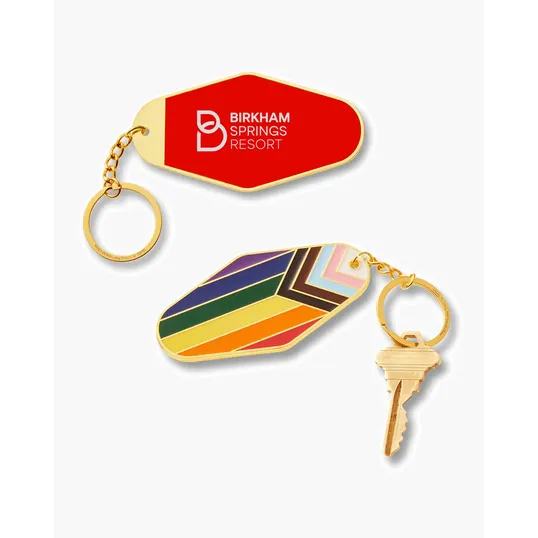 Rainbow Pride LGBTQ+ Metal Keychain — view 3