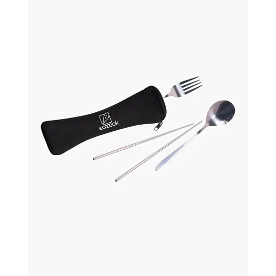 Travel Cutlery Set in Zip Pouch