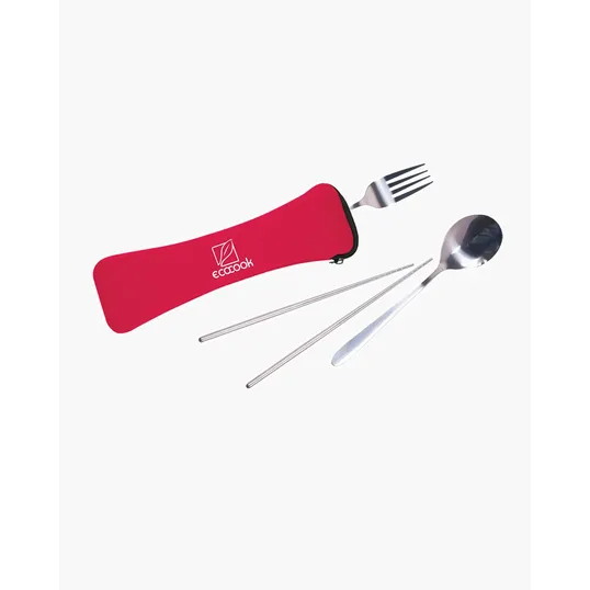 Travel Cutlery Set in Zip Pouch — view 3