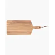 Prime Line Acacia Wood Charcuterie Board with Leather Handle