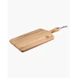 Prime Line Acacia Wood Charcuterie Board with Leather Handle — view 2